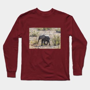 Namibia. Etosha National Park. Baby Elephant. Long Sleeve T-Shirt